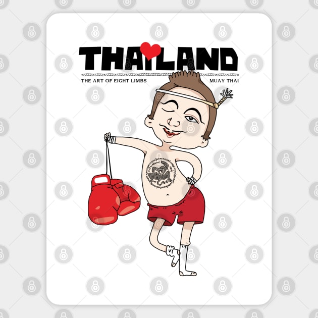 Bangkok Muay Thai Magnet by KewaleeTee